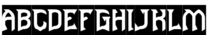 BLACKENED-Inverse Font UPPERCASE