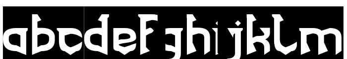 BLACKENED-Inverse Font LOWERCASE