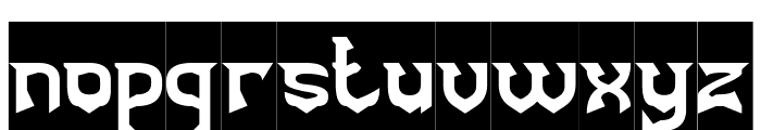 BLACKENED-Inverse Font LOWERCASE