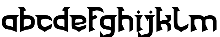 BLACKENED Font LOWERCASE