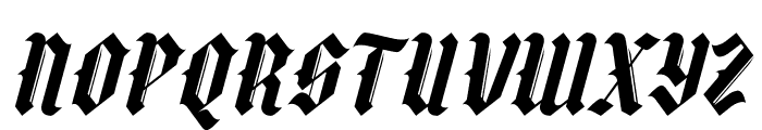 BLACKING Italic Font UPPERCASE