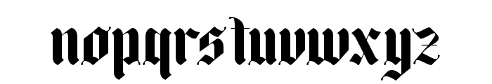 BLACKLUTTER-Regular Font LOWERCASE
