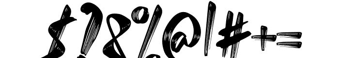 BLESS BRUSH Font OTHER CHARS