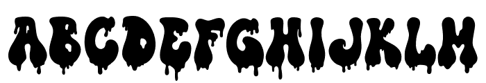 BLOODY GROOVY Regular Font LOWERCASE