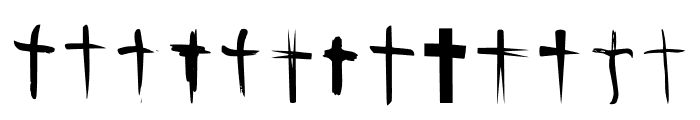 BM Graphics Christian Cross Font UPPERCASE