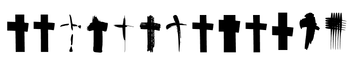 BM Graphics Christian Cross Font UPPERCASE