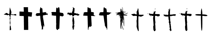 BM Graphics Christian Cross Font LOWERCASE