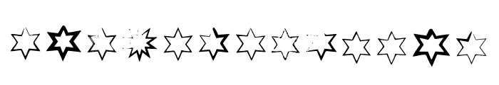 BM Stars Hexagon Font UPPERCASE