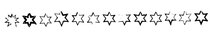 BM Stars Hexagon Font UPPERCASE