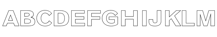 BONURA Regular Hollow Font UPPERCASE