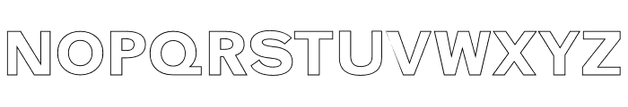 BONURA Regular Hollow Font UPPERCASE