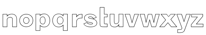 BONURA Regular Hollow Font LOWERCASE