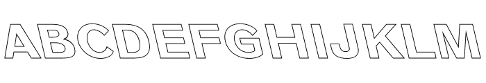 BONURA Retalic Hollow Font UPPERCASE