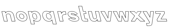 BONURA Retalic Hollow Font LOWERCASE
