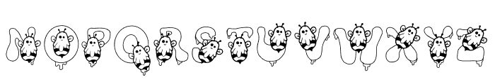 BOO BEE DOODLE Font UPPERCASE