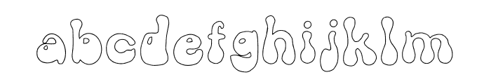 BOO BEE DOODLE Font LOWERCASE
