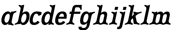 BORGER Italic Font LOWERCASE