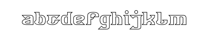 BOURGEOIS-Hollow Font LOWERCASE