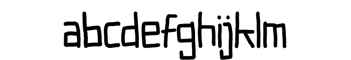 BOXING Font LOWERCASE