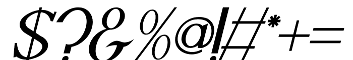 BOXVIER Italic Font OTHER CHARS