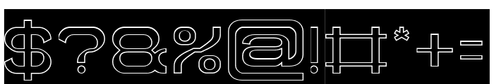 BRIGHT FUTURE-Hollow-Inverse Font OTHER CHARS