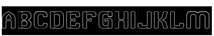 BRIGHT SIDE-Hollow-Inverse Font UPPERCASE