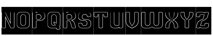 BRIGHT SIDE-Hollow-Inverse Font UPPERCASE