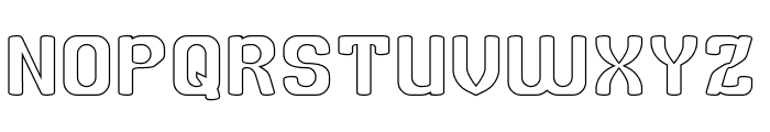 BRIGHT SIDE-Hollow Font UPPERCASE