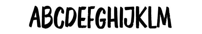 BRITHBRUSH-Regular Font UPPERCASE