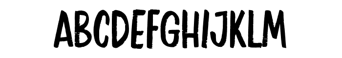 BRITHBRUSH-Regular Font LOWERCASE