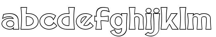 BRONCO SpeedWay outline Regular Font LOWERCASE