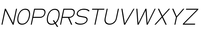 BRUG_Thin-Italic Font UPPERCASE