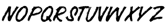 BRUSHERA Standard Font UPPERCASE