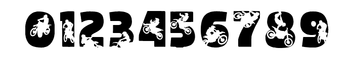 BTZ Motocross Font OTHER CHARS