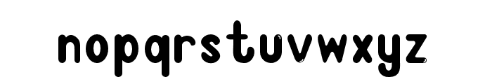BUBBLE-Display Font LOWERCASE