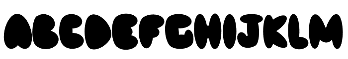 BUBBLE Regular Font LOWERCASE