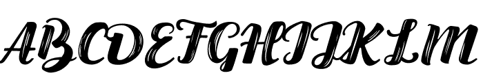 BUGANSCRIPT-Lined Font UPPERCASE