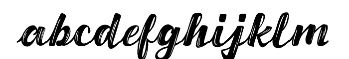 BUGANSCRIPT-Lined Font LOWERCASE