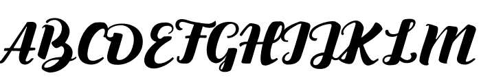 BUGANSCRIPT-Regular Font UPPERCASE