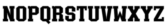 BULLSY COLLEGE Halftone Font UPPERCASE