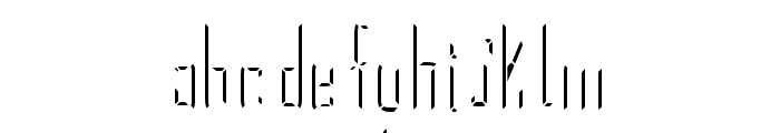BUNK-Shade2 Font LOWERCASE