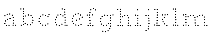 BUNKER DOT Regular Font LOWERCASE