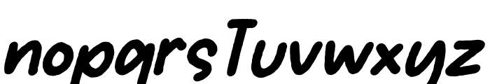 BUNNY CANDY Italic Font LOWERCASE