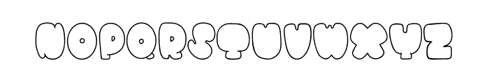 BUNNY Outline Font LOWERCASE