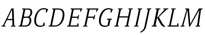 BUOZZI-LightItalic Font UPPERCASE