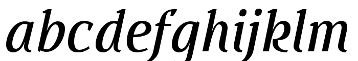 BUOZZI-MediumItalic Font LOWERCASE