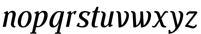 BUOZZI-MediumItalic Font LOWERCASE