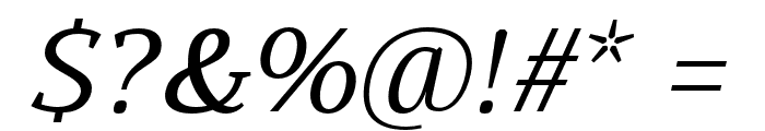 BUOZZI-NormalItalic Font OTHER CHARS