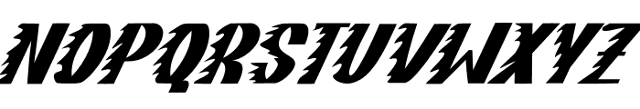 BURNED Italic Italic Font UPPERCASE