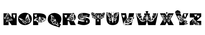 BUTTERFLY LOVER Font LOWERCASE